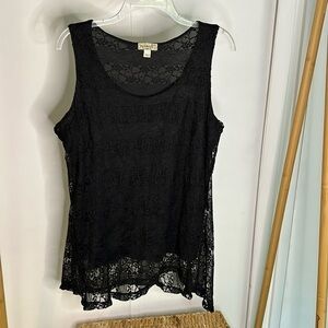 ONE WORLD live and let live lace tank size‎ extra large